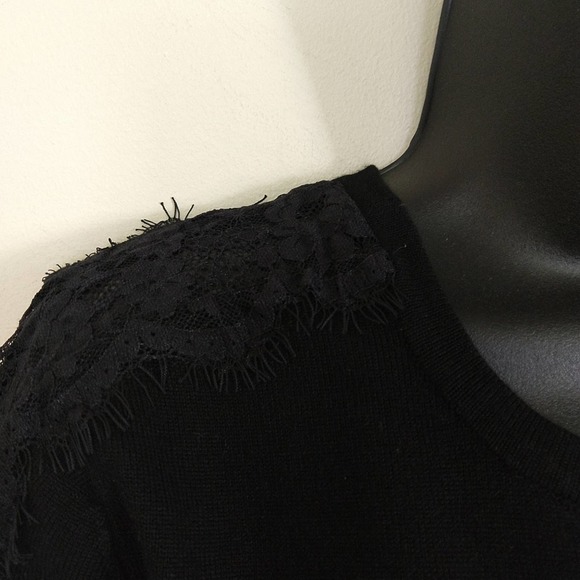 Catherine Malandrino Eyelash Lace Sleeve Cardigan - Picture 5 of 6